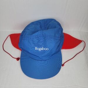Vtg Columbia Bugaboo Hat Cap Men's Large Blue USA Made Red Fleece Liner Cap 90s